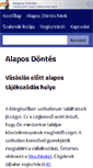Mobile Screenshot of alaposdontes.hu