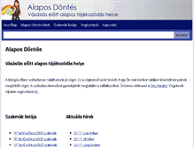 Tablet Screenshot of alaposdontes.hu